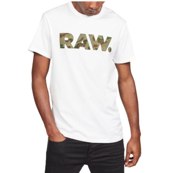 G-Star Other - G-STAR RAW Men's Camo Logo Typographic T-Shirt  XS